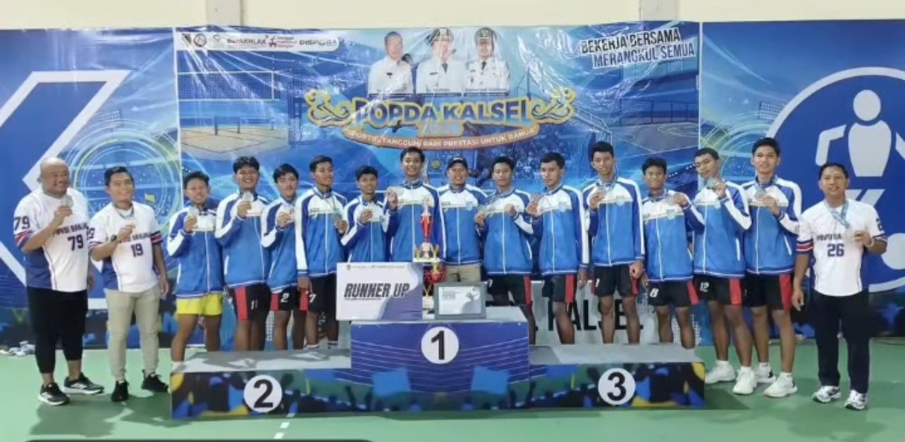 Atlet Voli POPDA Kabupaten Banjar Asal Gunung Ulin Raih Juara 2, Harumkan Nama Daerah